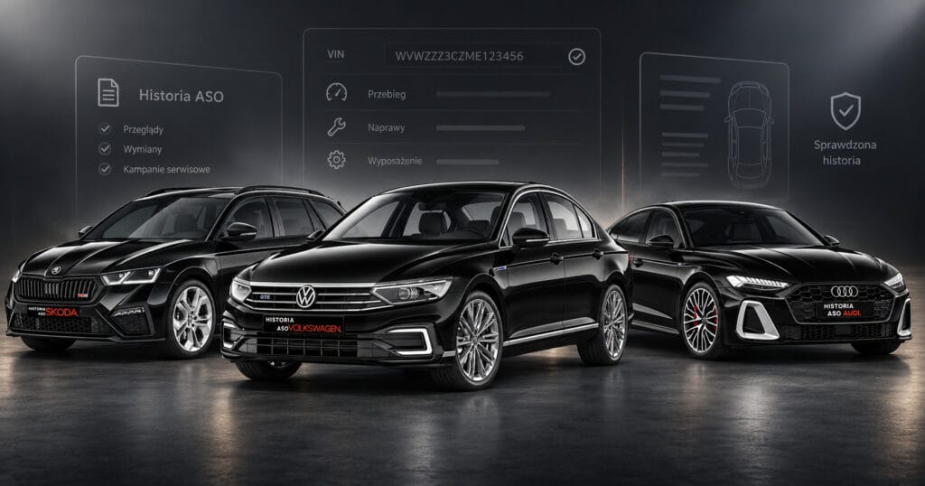 Raport VIN Audi, Skoda i Volkswagen – historia ASO, przebieg i wyposażenie